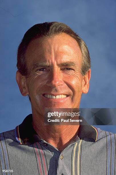 Portrait of Hank Woodrome of USA at the European Seniors Qualifying School in Girona, Spain. \ Mandatory Credit: Paul Severn /Allsport