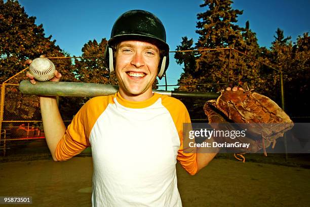 baseball player - baseball cage stock pictures, royalty-free photos & images