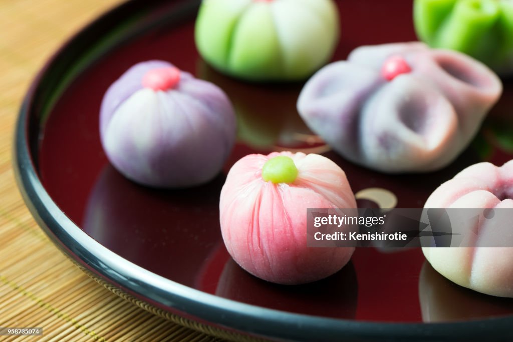 Japanese traditional confectionery wagashi