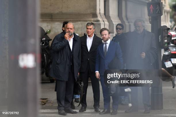 Former French budget minister Jerome Cahuzac , who was handed a three-year jail term in 2016 for tax evasion arrives with his lawyers Eric...