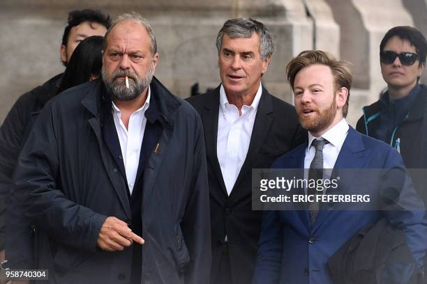 Former French budget minister Jerome Cahuzac , who was handed a three-year jail term in 2016 for tax evasion arrives with his lawyers Eric...
