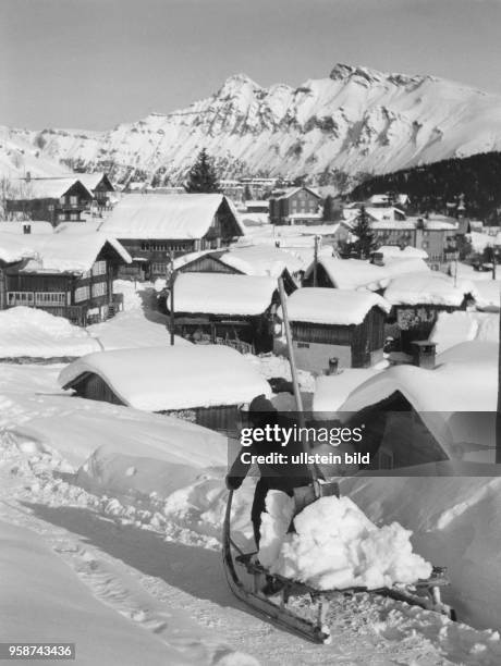 Winterdienst im Gebirge, 50er Jahre
