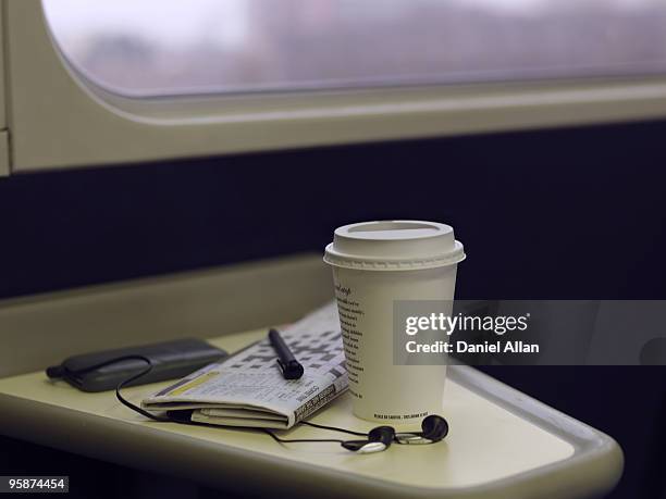 coffee & crossword - crossword stock pictures, royalty-free photos & images