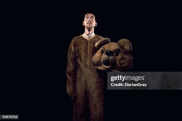 bearman - bear suit stock-fotos und bilder