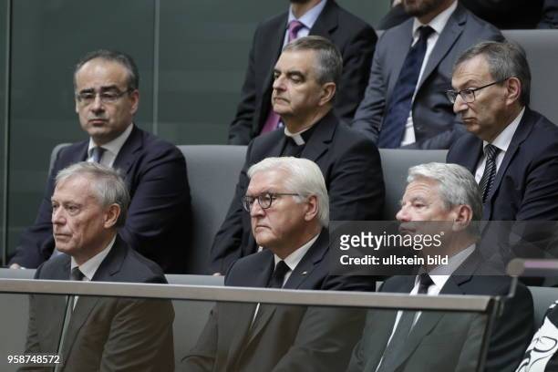Bundespräsident a.D. Horst Köhler, Bundespräsident Frank-Walter Steinmeier , Joachim Gauck, Bundespräsident a.D., Deutschland, Berlin,...