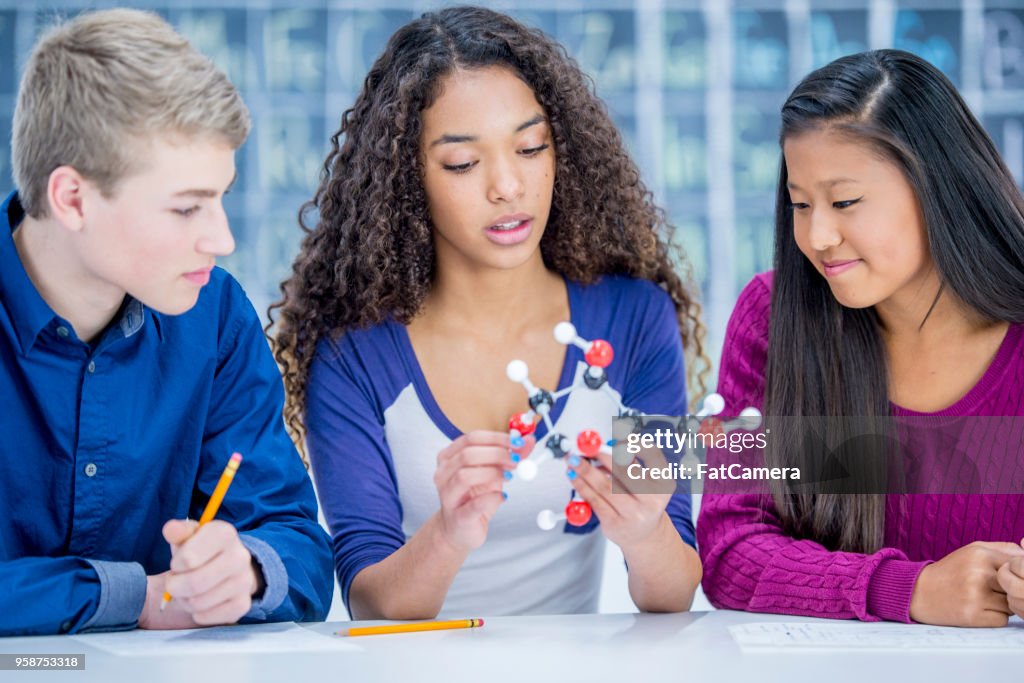 Making A Science Project Making Science Project High-Res Stock Photo - Getty Images
