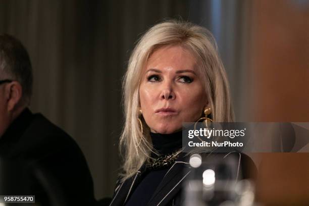 Hilary Geary Ross attends National Press Club Headliners Luncheon, where her husband, Wilbur Ross, the 39th U.S. Secretary of Commerce, is the...