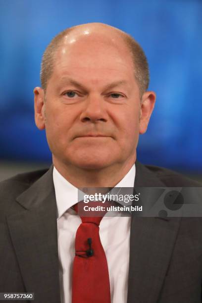 Olaf Scholz in der ARD-Talkshow ANNE WILL am in Berlin Thema der Sendung: G20-Bilanz - War es das wert?