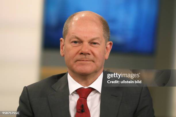 Olaf Scholz in der ARD-Talkshow ANNE WILL am in Berlin Thema der Sendung: G20-Bilanz - War es das wert?