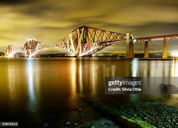 firth of forth rail bridge - silvia otte stock pictures, royalty-free photos & images