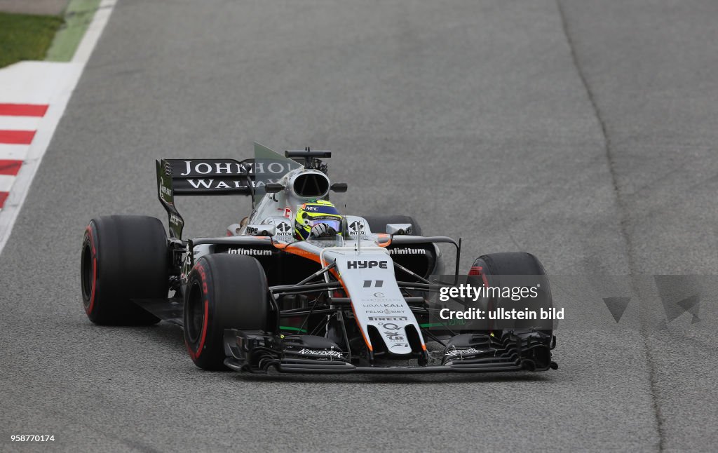 Sergio Perez, formula 1 GP, Test Barcelona,