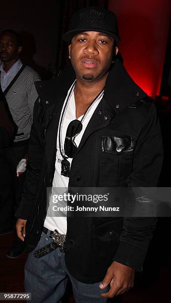 Red Cafe attends Strength Through Unity: A Haitian Benefit Relief at Crimson on January 18, 2010 in New York City.