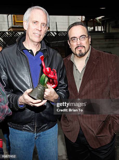 Daryl Anderson and David Zayas attend the casting of the "Actor" for the 2010 Screen Actors Guild Awards at American Fine Arts Foundry on January 19,...