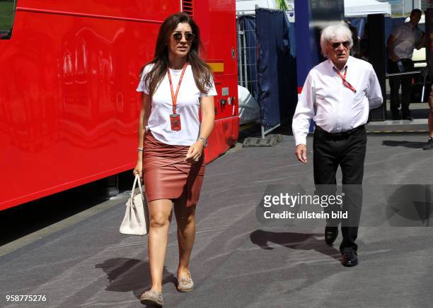 Fabiana Flosi, Bernie Ecclestone, , formula 1 GP, Austria in Spielberg,