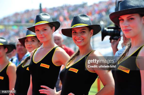 Gridgirls, formula 1 GP, Ungarn in Budapest,