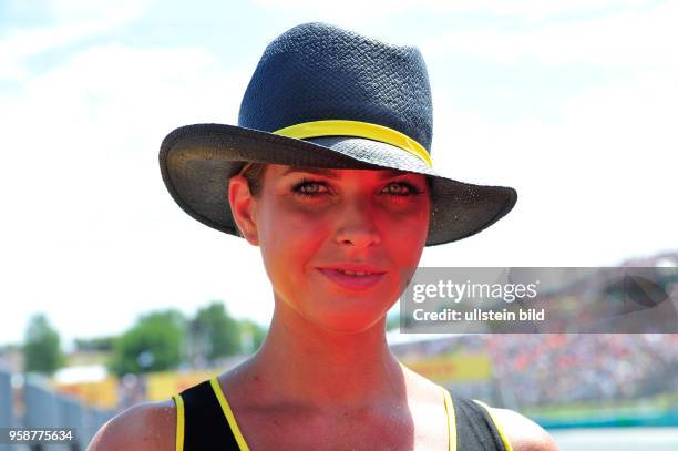 Gridgirls, formula 1 GP, Ungarn in Budapest,