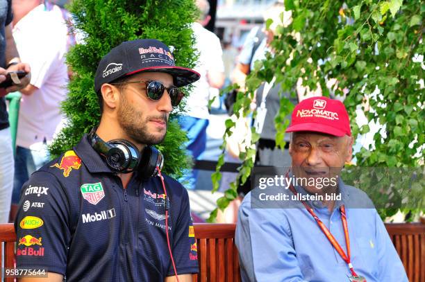 Daniel Ricciardo, Red Bull Racing, Niki Lauda, RTL, Aufsichtsrat des Formel Mercedes F1 Team, formula 1 GP, Ungarn in Budapest,