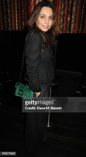 Jeanne Marine attends the afterparty following the press night of 'Six Degrees Of Separation', at Aqua on January 19, 2010 in London, England.