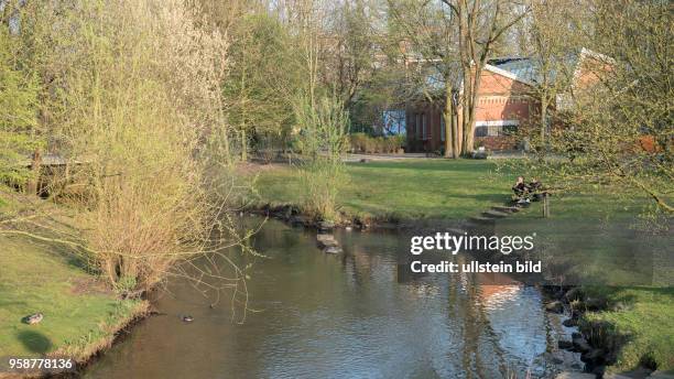 Renaturierter Fluss Dalke in Gütersloh