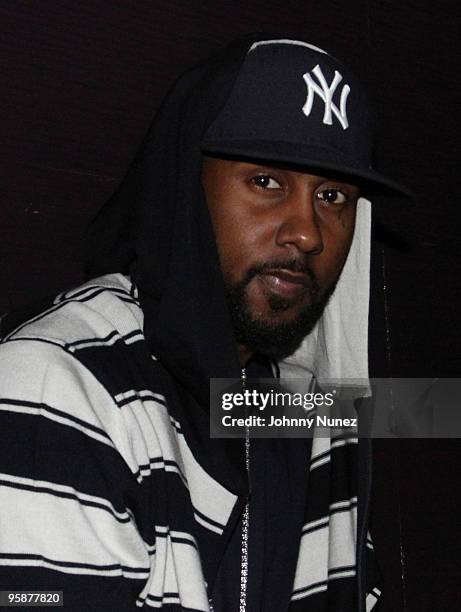Knicks player Larry Hughes attends Jessica Rosenblum's birthday party at Marquee on January 18, 2010 in New York City.