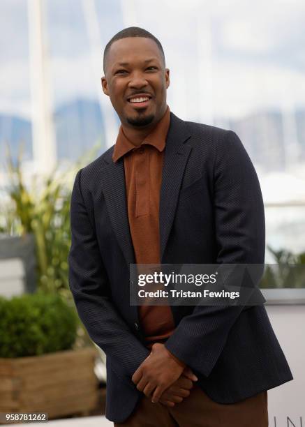 Corey Hawkins attends "BlacKkKlansman" Photocall during the 71st annual Cannes Film Festival at Palais des Festivals on May 15, 2018 in Cannes,...