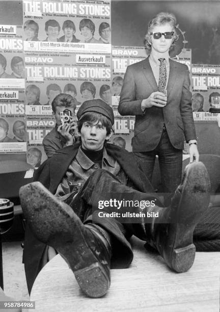 Gitarrist Keith Richards der Rolling Stones, Die Rockgruppe macht in Hamburg Station auf ihrer Deutschland-Tour.