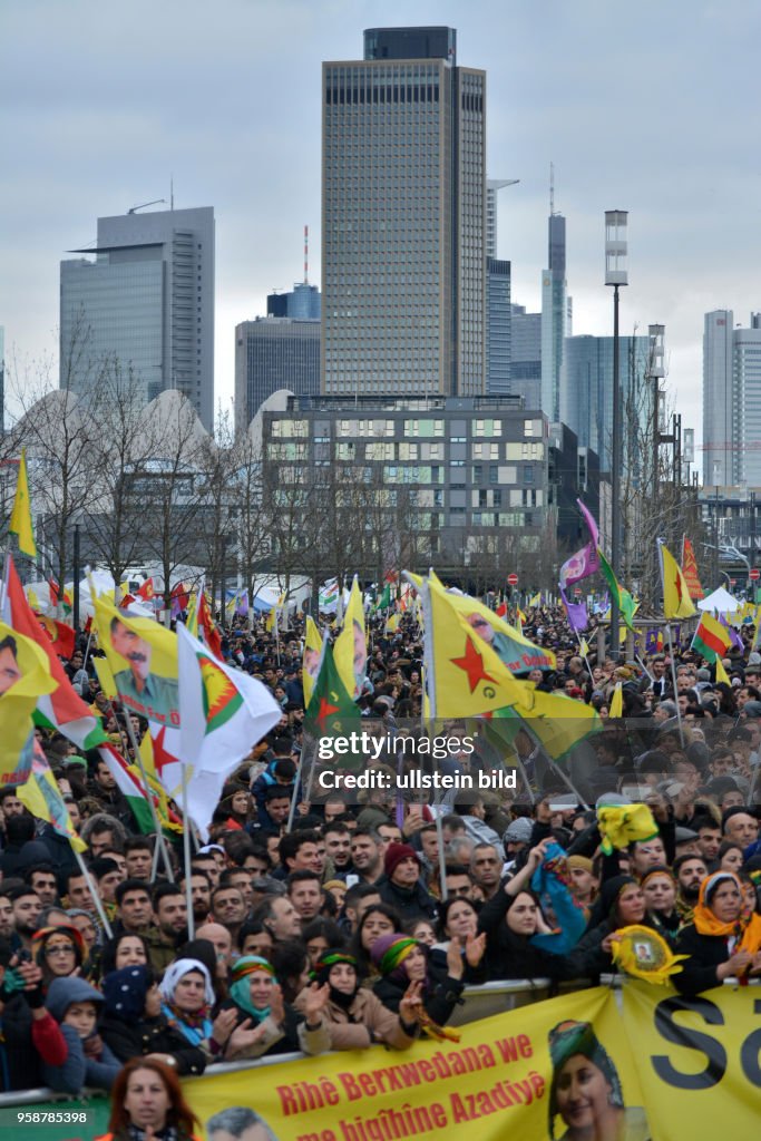 Kurdendemonstration Frankfurt