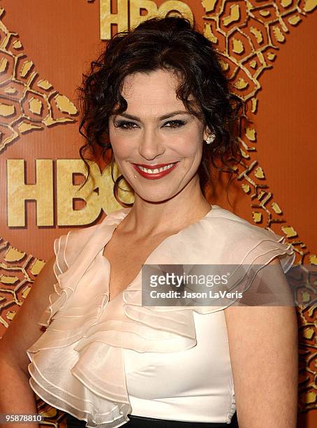 Actress Michelle Forbes attends the official HBO after party for the 67th annual Golden Globe Awards at Circa 55 Restaurant at the Beverly Hilton...