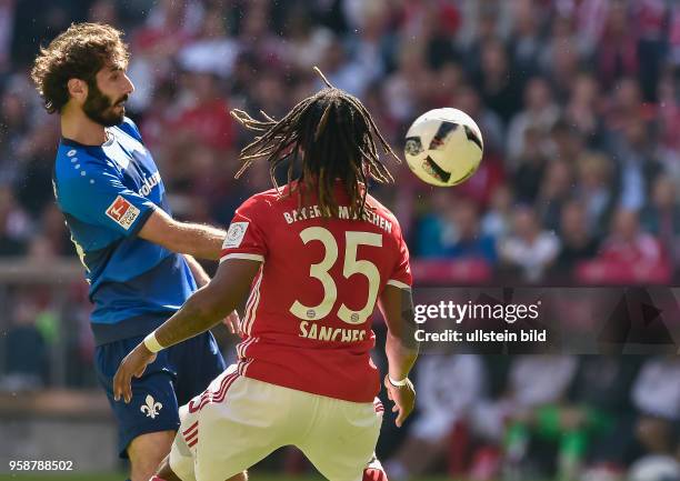 Renato Sanches in Aktion waehrend dem Fussball Bundesliga Spiel FC Bayern Muenchen gegen Darmstadt 98 am 32. Spieltag der Saison 2016/2017 in der...