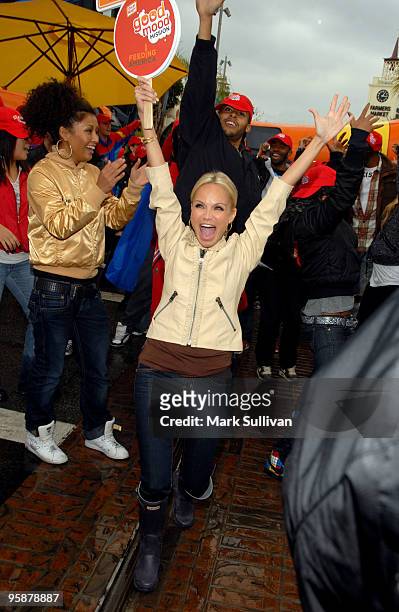 Actress Kristin Chenoweth during the Oscar Mayer Good Mood Mission event at The Grove on January 19, 2010 in Los Angeles, California.