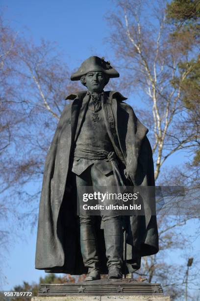 Denkmal, Friedrich Wilhelm Baron von Steuben, Clayallee, Dahlem, Berlin, Deutschland