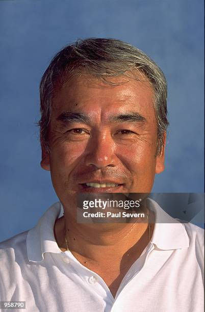 Portrait of Kaz Okaniwa of Japan at the European Seniors Qualifying School in Girona, Spain. \ Mandatory Credit: Paul Severn /Allsport