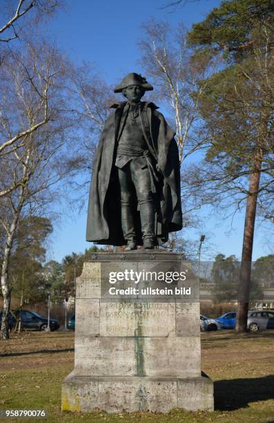 Denkmal, Friedrich Wilhelm Baron von Steuben, Clayallee, Dahlem, Berlin, Deutschland