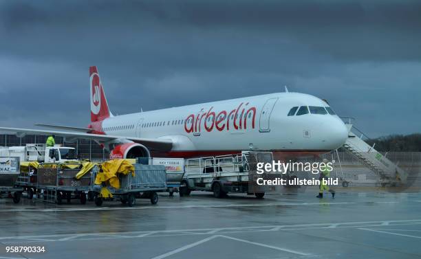 Flugzeug, Air Berlin, Flughafen, Tegel, Berlin, Deutschland