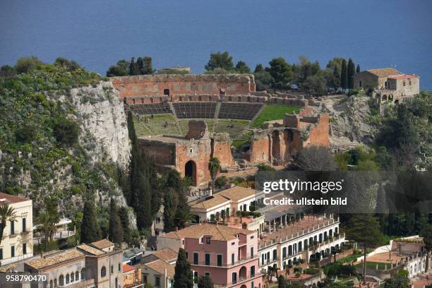 Teatro Greco, Taormina, Sizilien, Italien