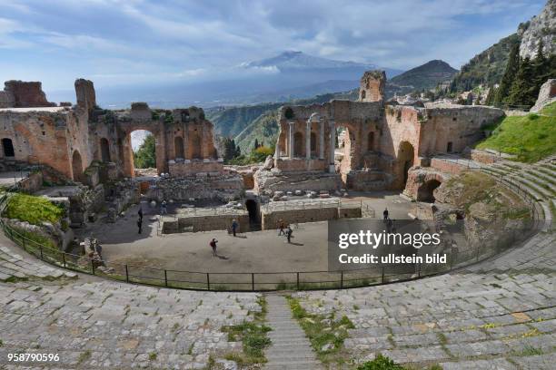 Teatro Greco, Taormina, Sizilien, Italien