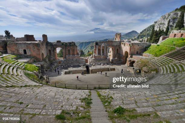 Teatro Greco, Taormina, Sizilien, Italien