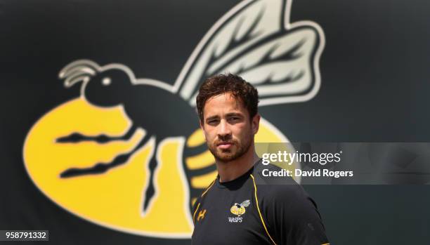 Danny Cipriani poses during the Wasps media session held at their training ground on May 15, 2018 in Coventry, England.