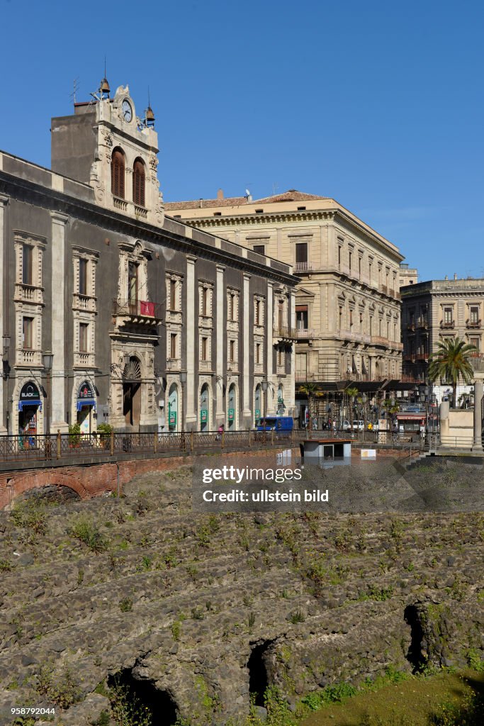 Anfiteatro romano Piazza Stesicoro Catania Sizilien Italien
