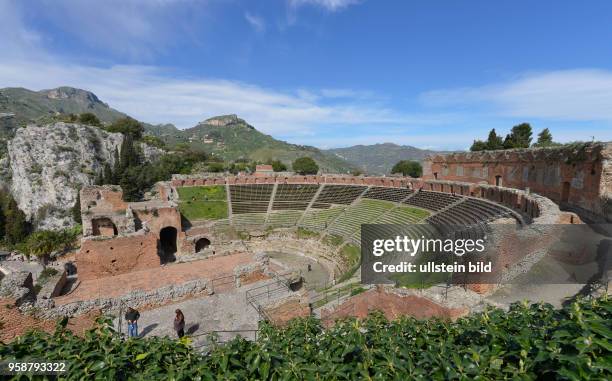 Teatro Greco, Taormina, Sizilien, Italien