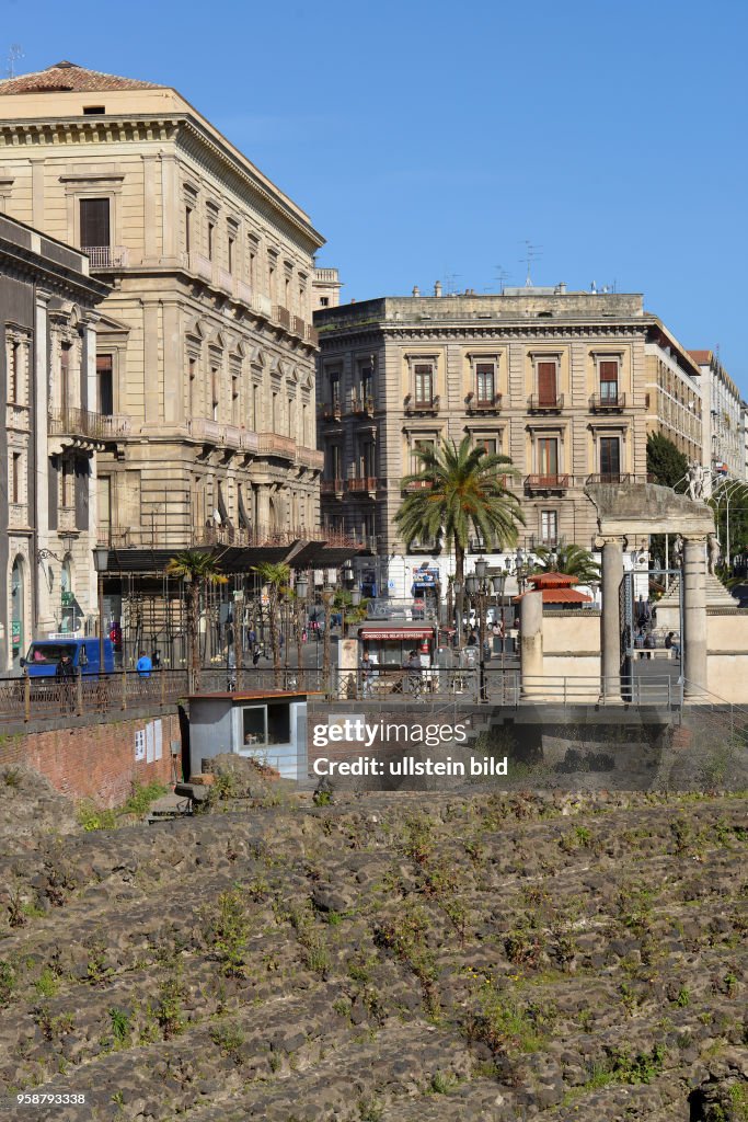 Anfiteatro romano Piazza Stesicoro Catania Sizilien Italien
