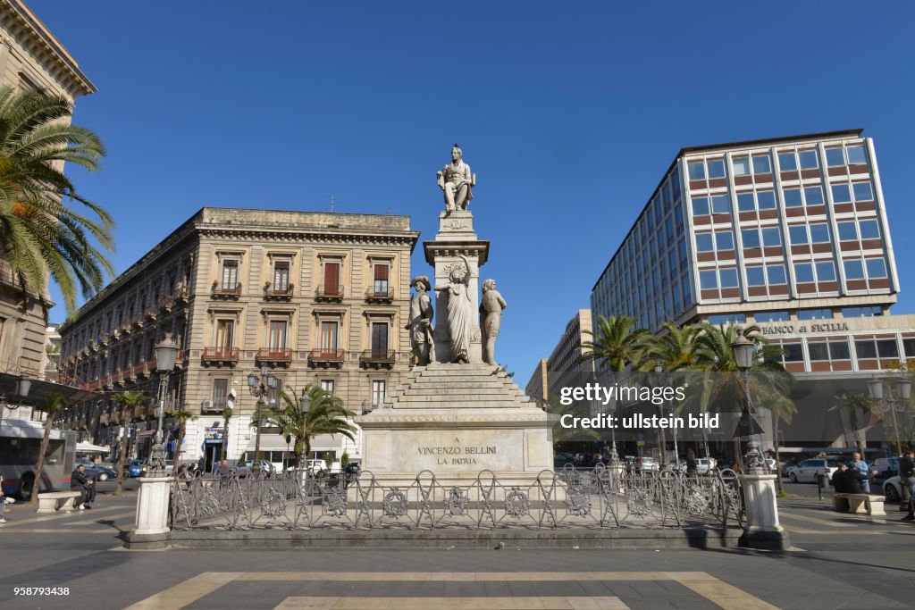 Denkmal Vincenzo Bellini Catania Sizilien Italien
