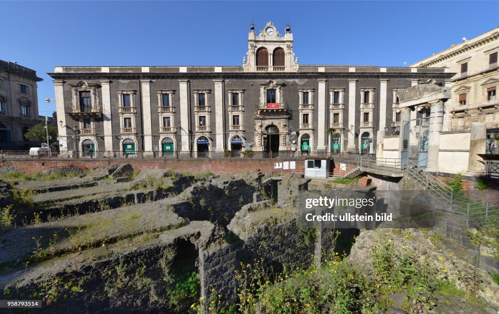 Anfiteatro romano Piazza Stesicoro Catania Sizilien Italien