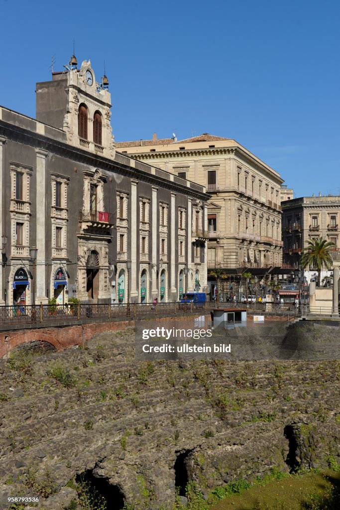 Anfiteatro romano Piazza Stesicoro Catania Sizilien Italien