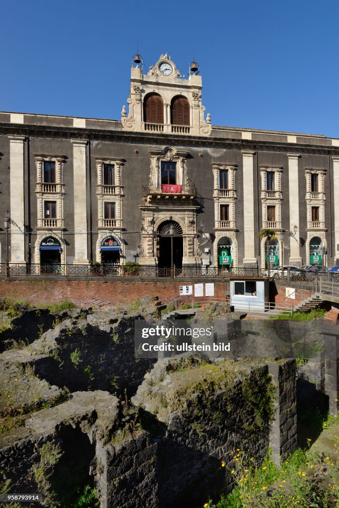 Anfiteatro romano Piazza Stesicoro Catania Sizilien Italien