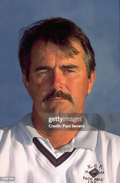 Portrait of Mike Baty of USA at the European Seniors Qualifying School in Girona, Spain. \ Mandatory Credit: Paul Severn /Allsport