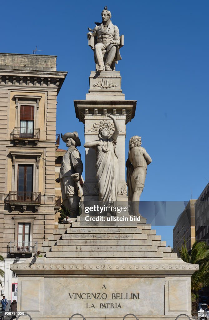 Denkmal Vincenzo Bellini Catania Sizilien Italien