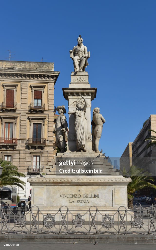 Denkmal Vincenzo Bellini Catania Sizilien Italien