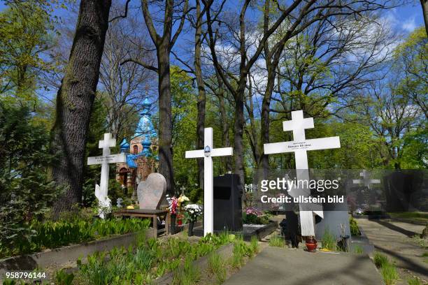 Russisch Orthodoxe Kirche, Friedhof, Wittestrasse, Tegel, Reinickendorf, Berlin, Deutschland