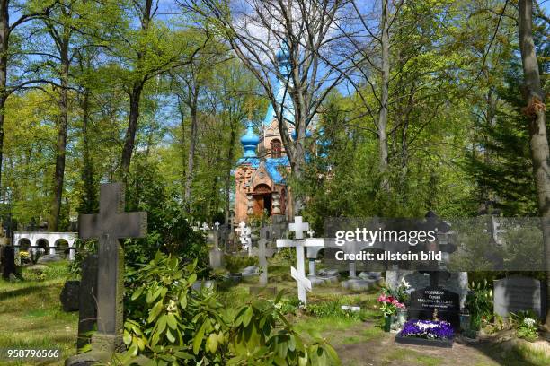 Russisch Orthodoxe Kirche, Friedhof, Wittestrasse, Tegel, Reinickendorf, Berlin, Deutschland